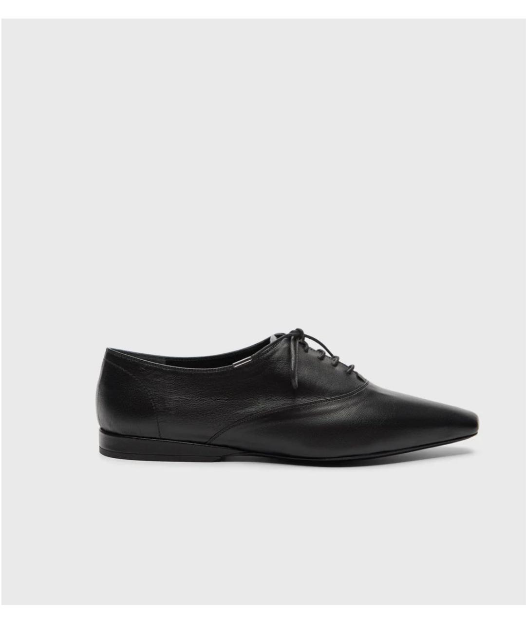 LOULOU DE SAISON Черные кожаные брогги и оксфорды, фото 7