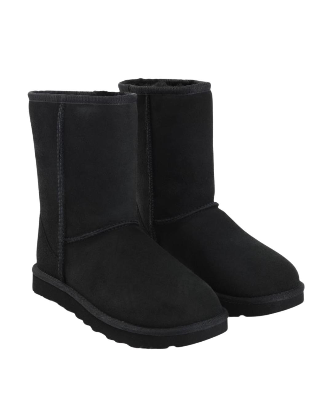 UGG AUSTRALIA Черные замшевые ботинки, фото 5