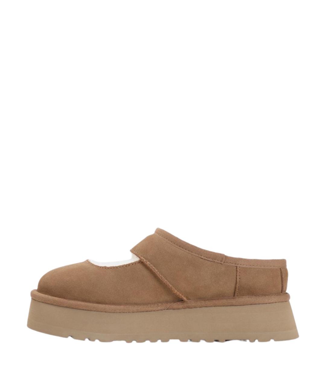 UGG AUSTRALIA Бежевые замшевые мюли, фото 4