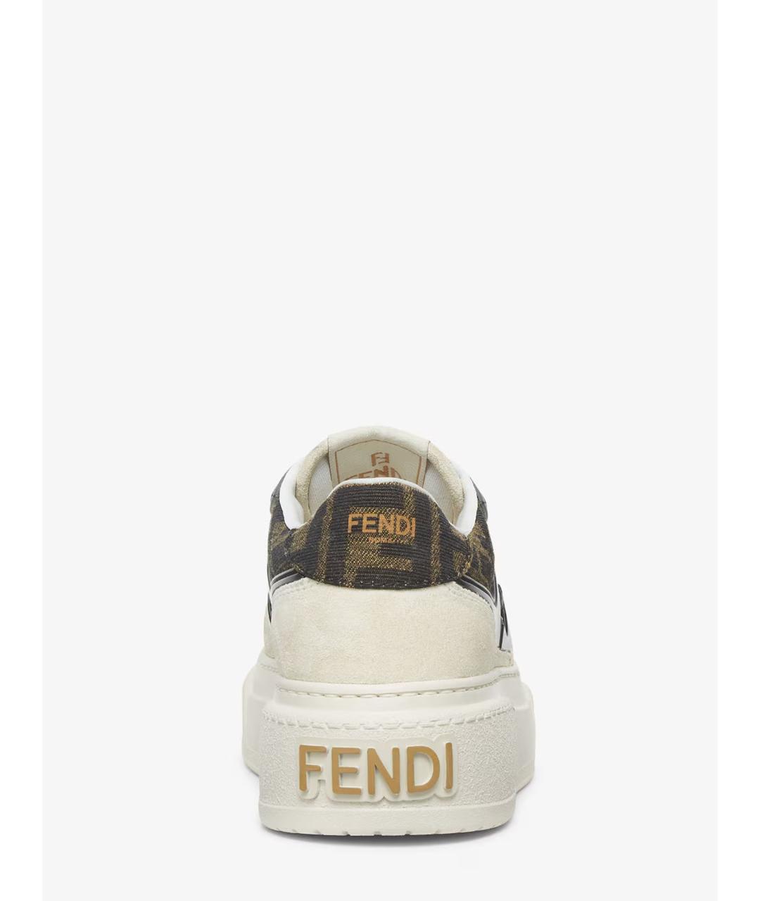 FENDI Мульти текстильные кеды, фото 3