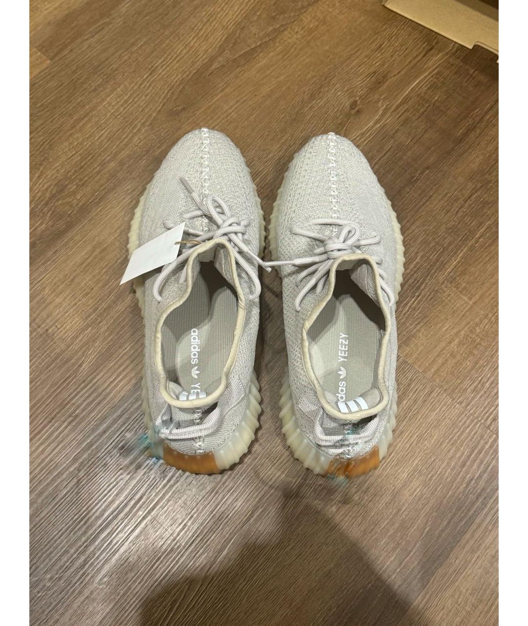 ADIDAS YEEZY Серые низкие кроссовки / кеды, фото 3