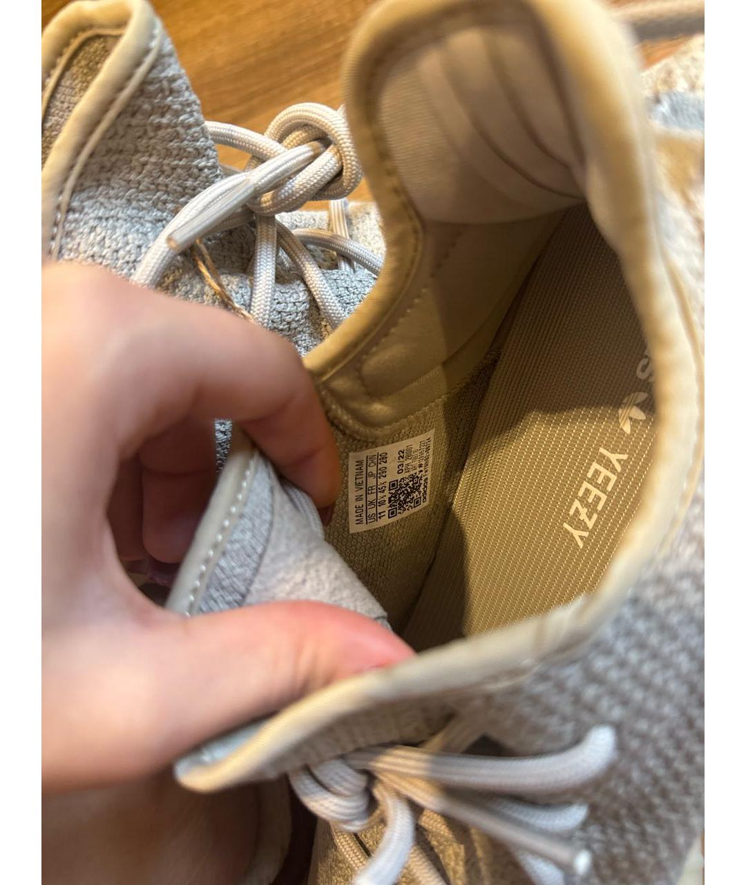 ADIDAS YEEZY Серые низкие кроссовки / кеды, фото 4