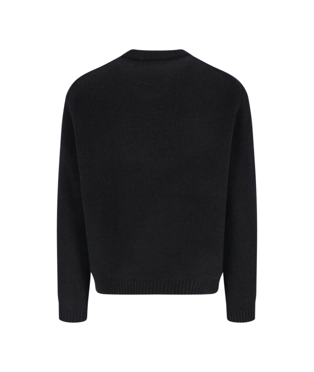 MAISON KITSUNE Черный шерстяной джемпер / свитер, фото 2