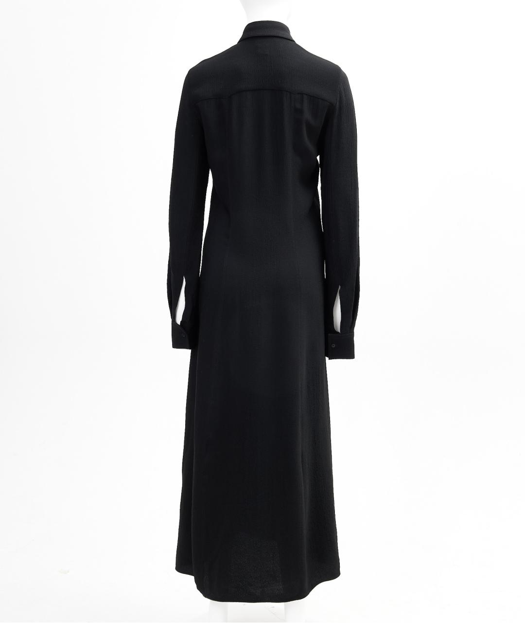 TOTEME Черное вискозное повседневное платье, фото 2