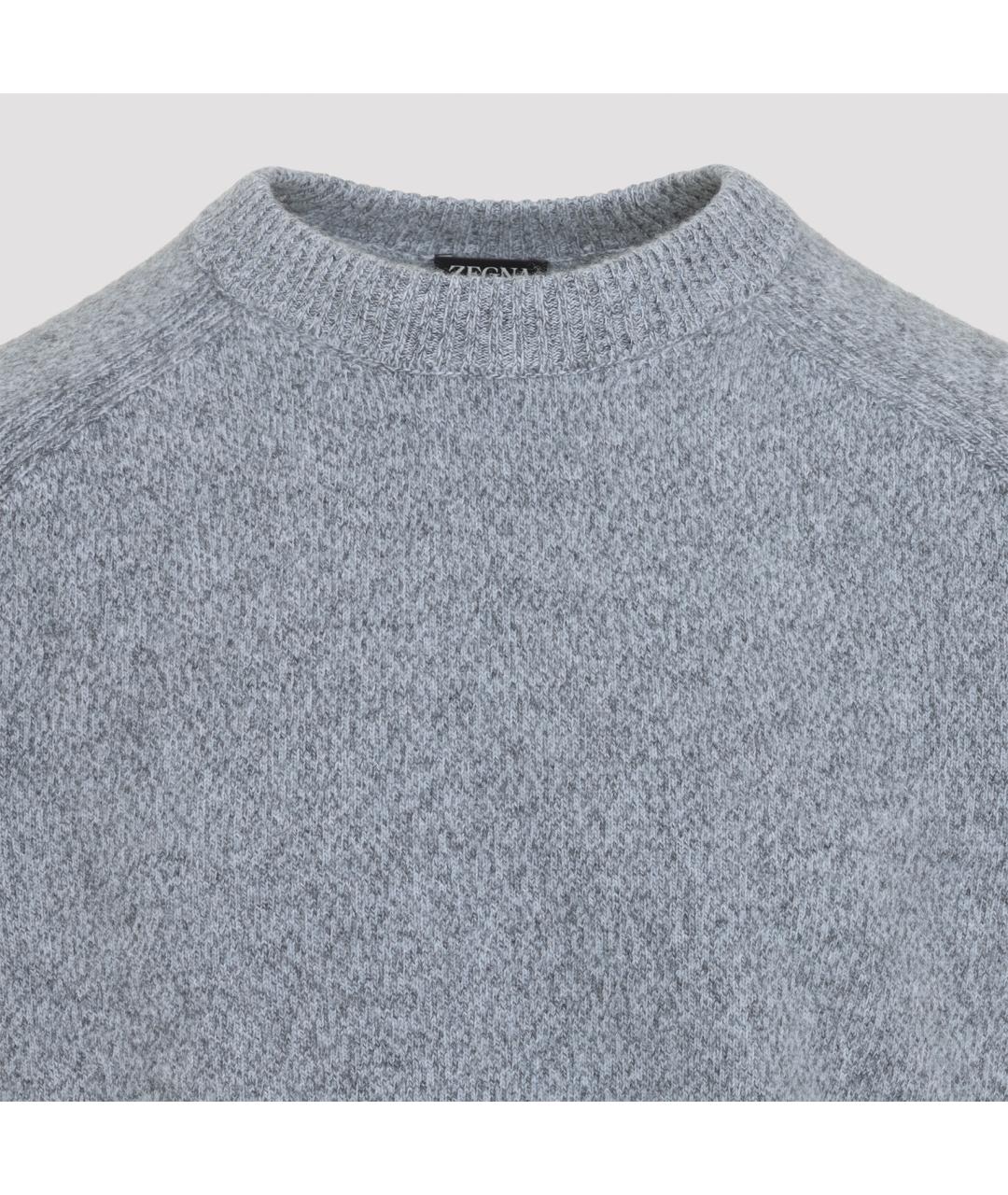 ZEGNA Голубой кашемировый джемпер / свитер, фото 5