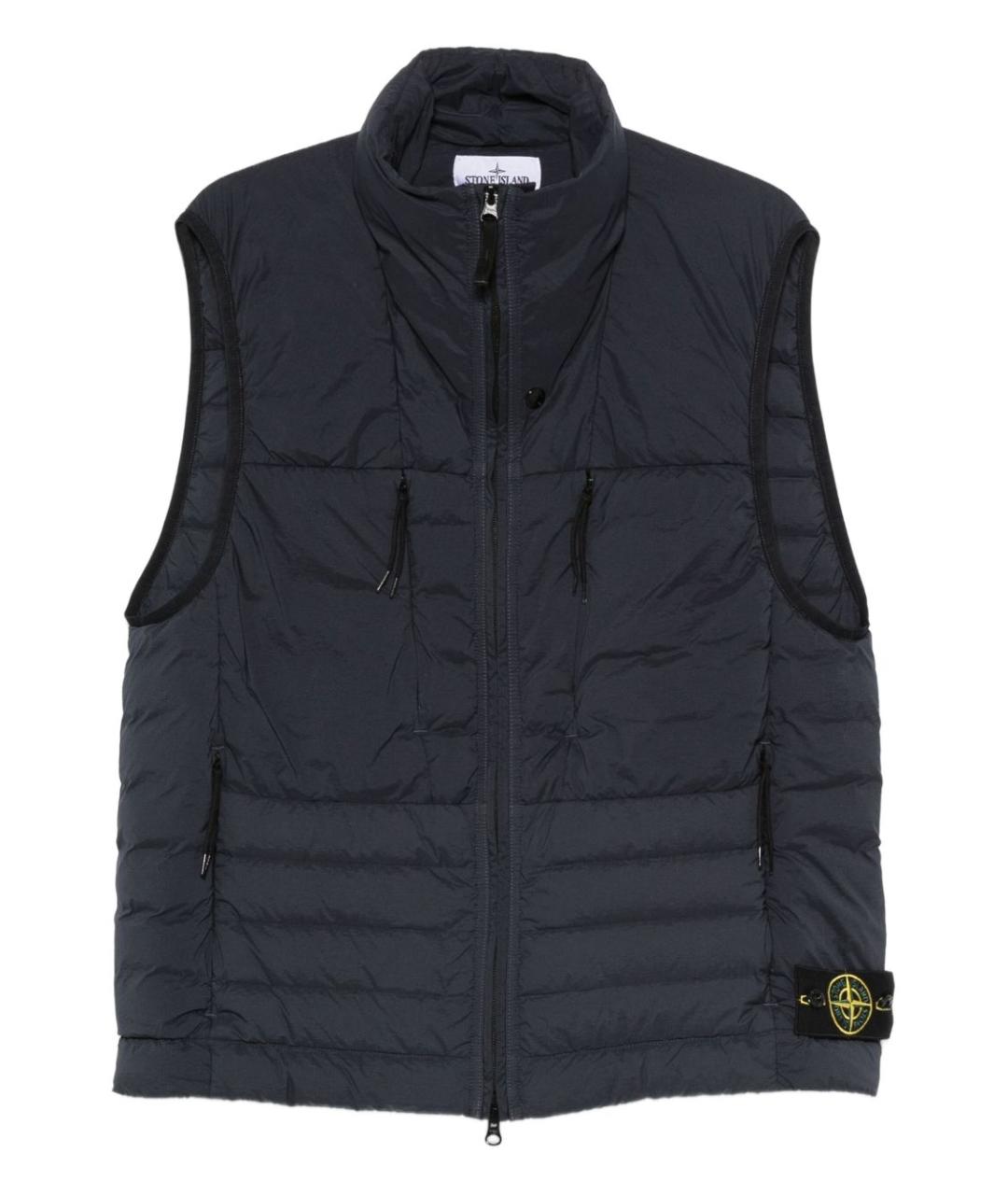 STONE ISLAND Синий полиамидовый жилет, фото 1