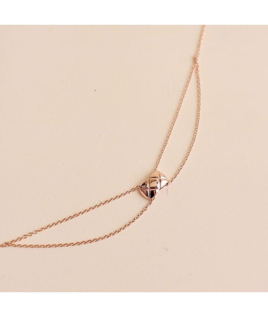 CHANEL Золотое колье из розового золота, фото 4