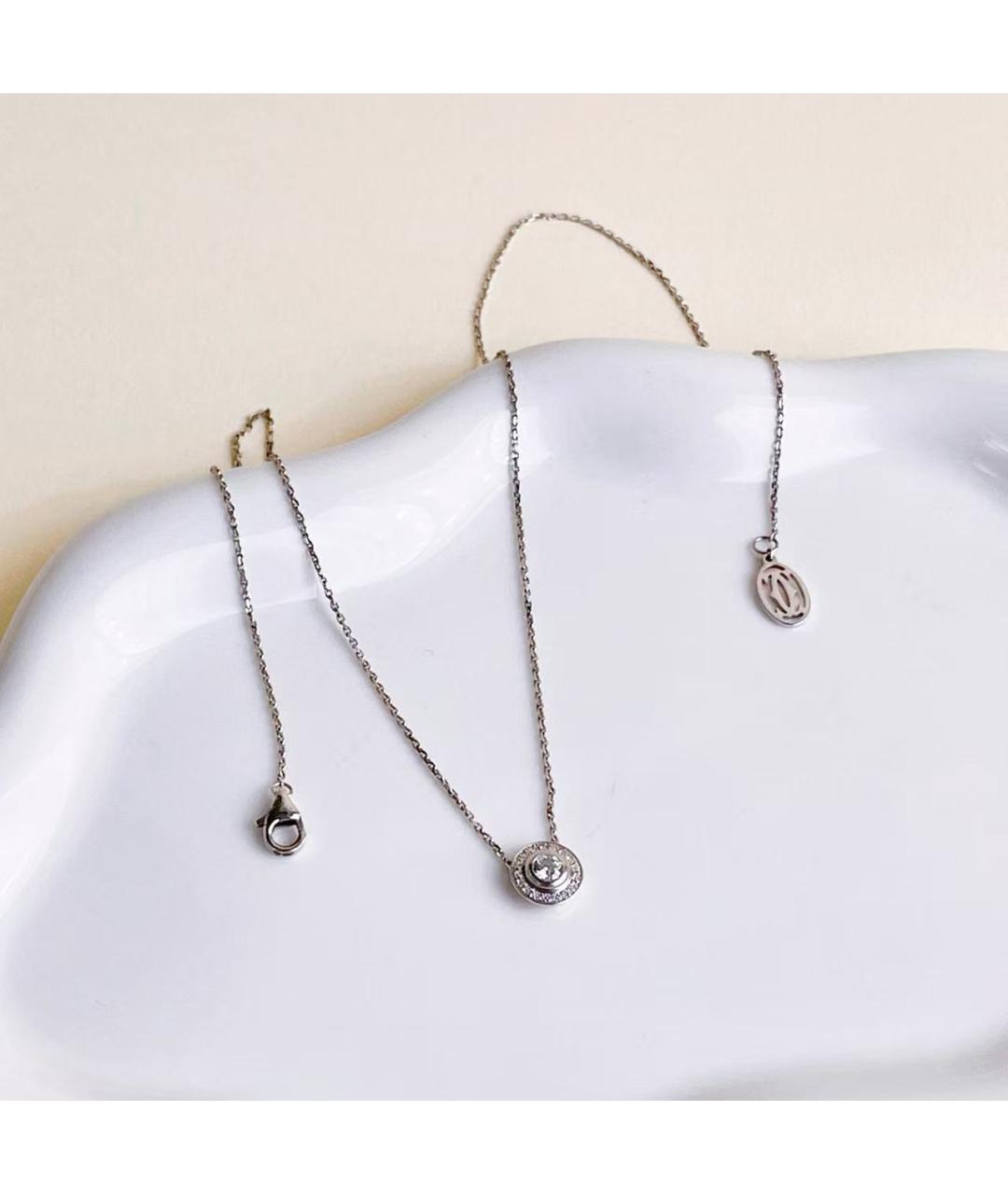 CARTIER Серебряное колье из белого золота, фото 4