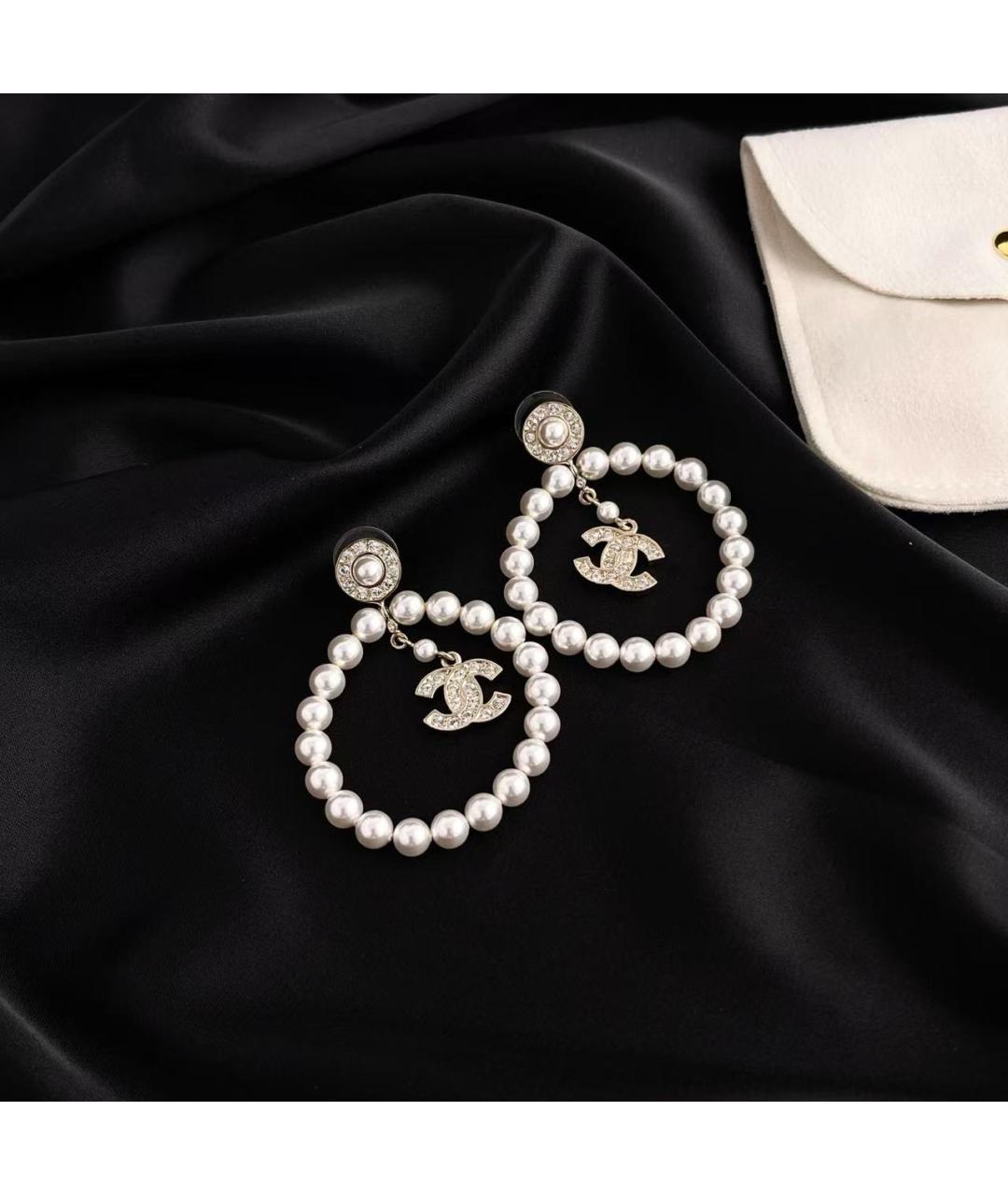 CHANEL Жемчужные серьги, фото 2