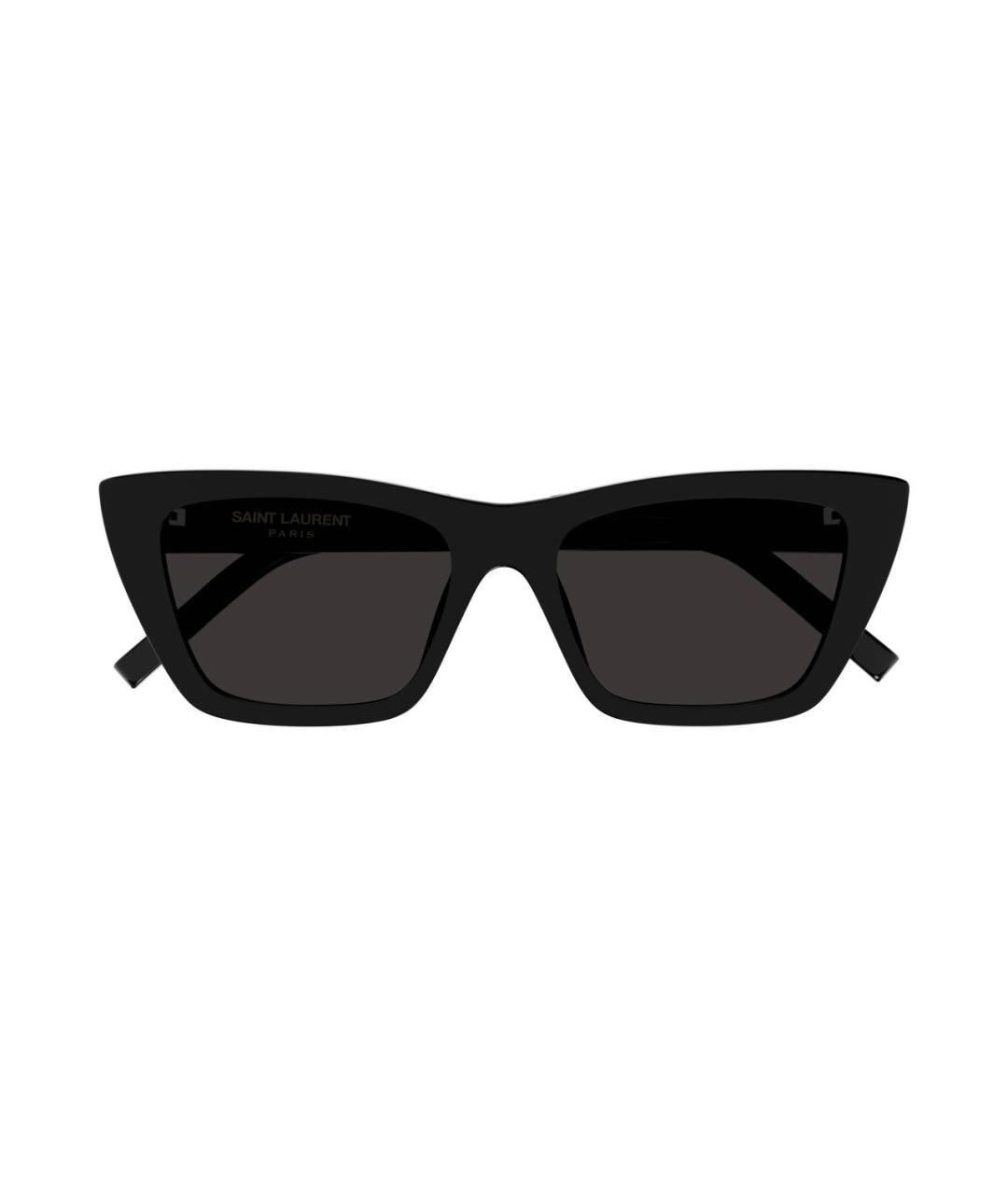 SAINT LAURENT Черные пластиковые солнцезащитные очки, фото 1
