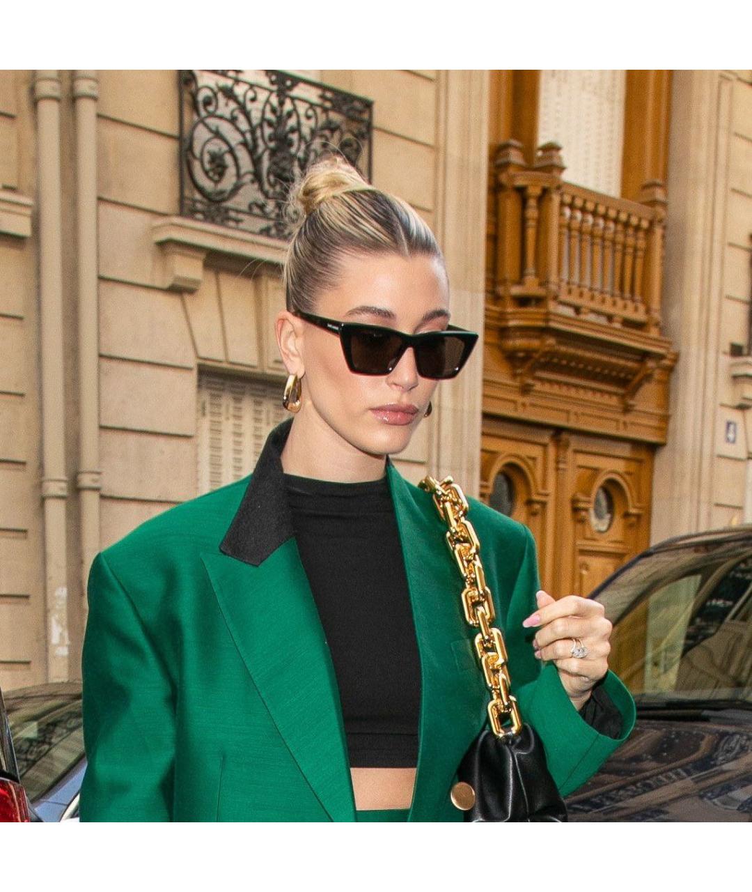 SAINT LAURENT Черные пластиковые солнцезащитные очки, фото 5