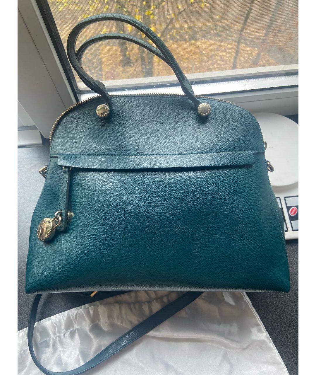 FURLA Зеленая кожаная сумка тоут, фото 8