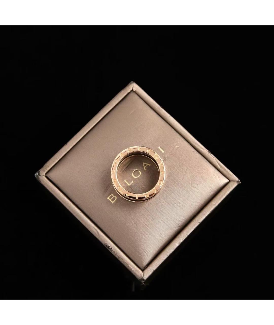 BVLGARI Черное кольцо из розового золота, фото 4