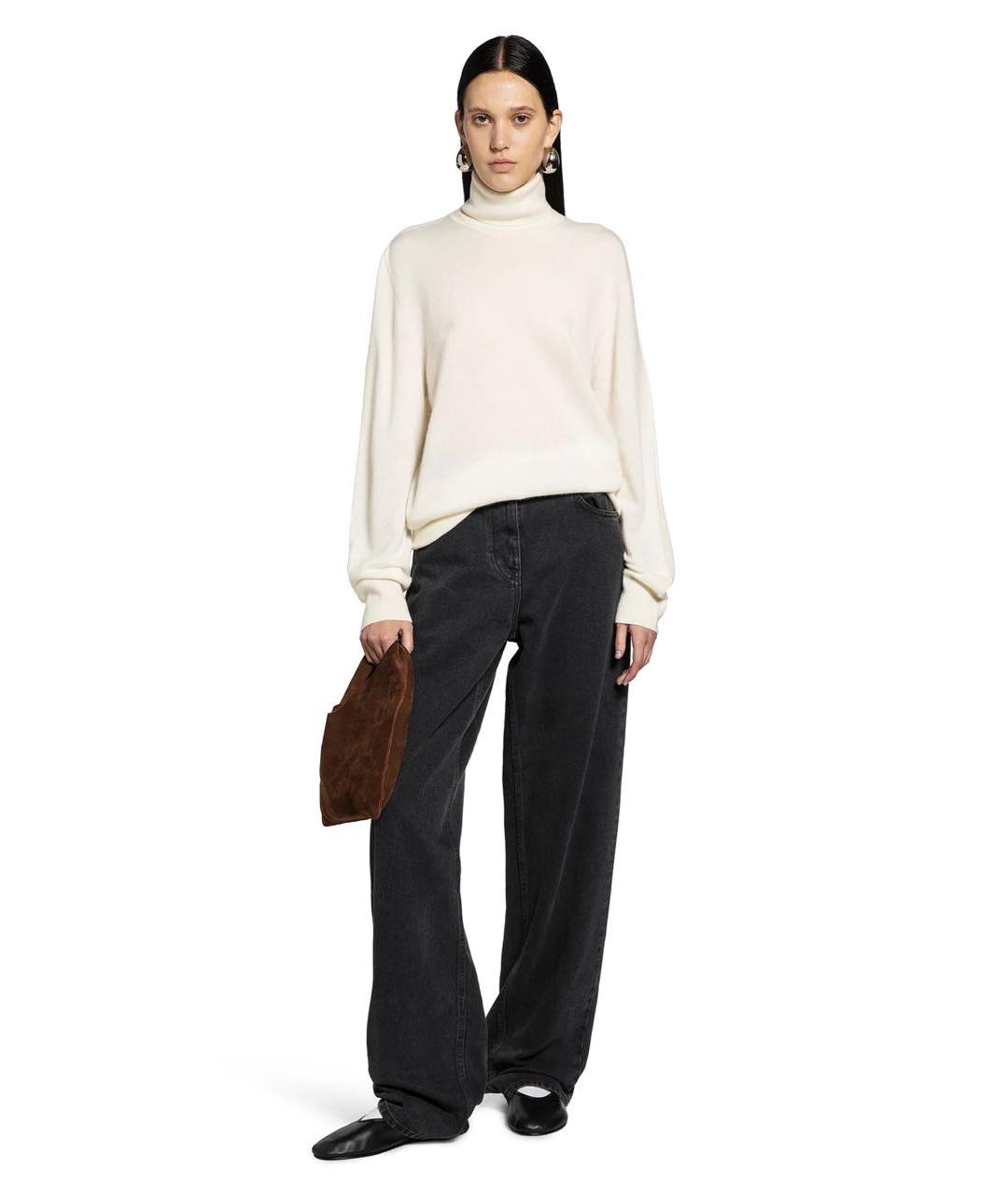 THE ROW Черные хлопковые прямые джинсы, фото 6