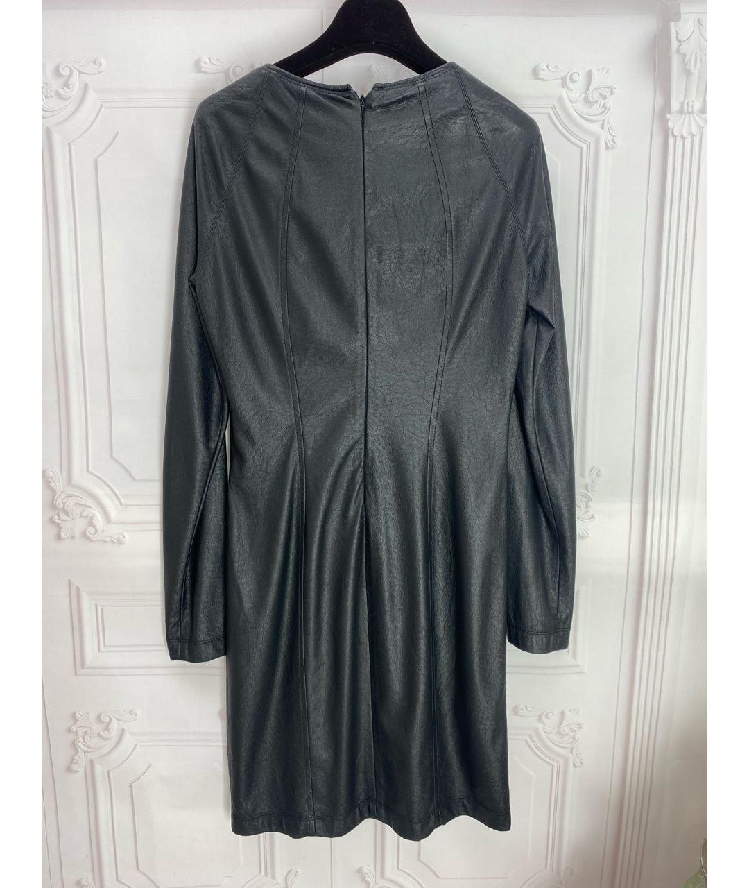 JO NO FUI Черное вискозное платье, фото 2