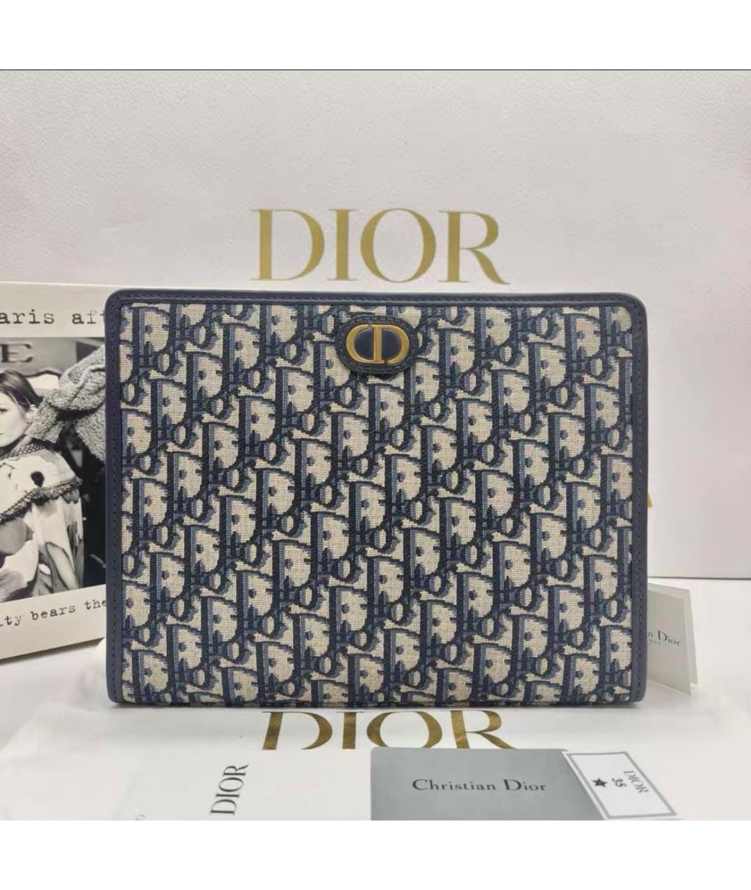 CHRISTIAN DIOR Бежевая тканевая сумка через плечо, фото 2