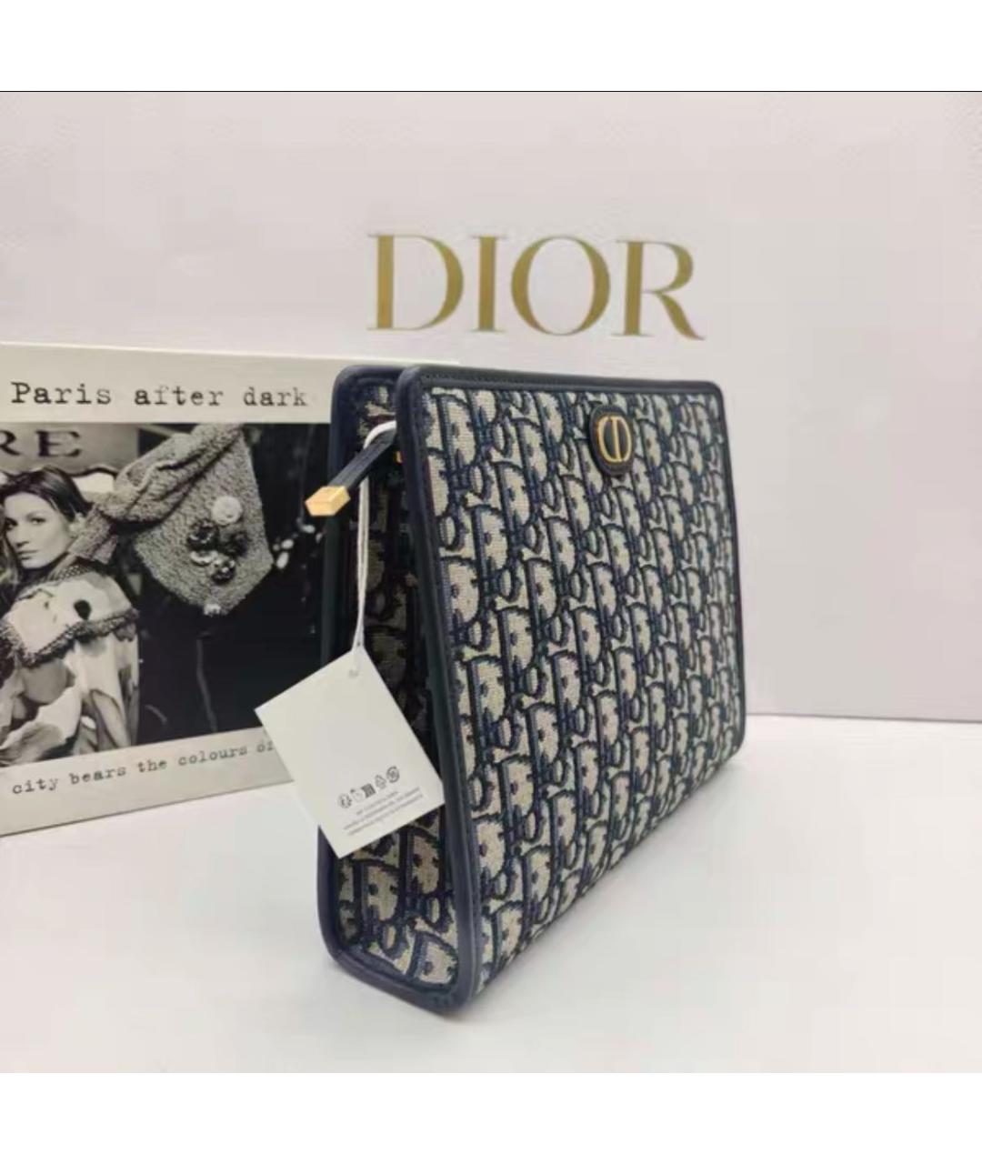 CHRISTIAN DIOR Бежевая тканевая сумка через плечо, фото 4