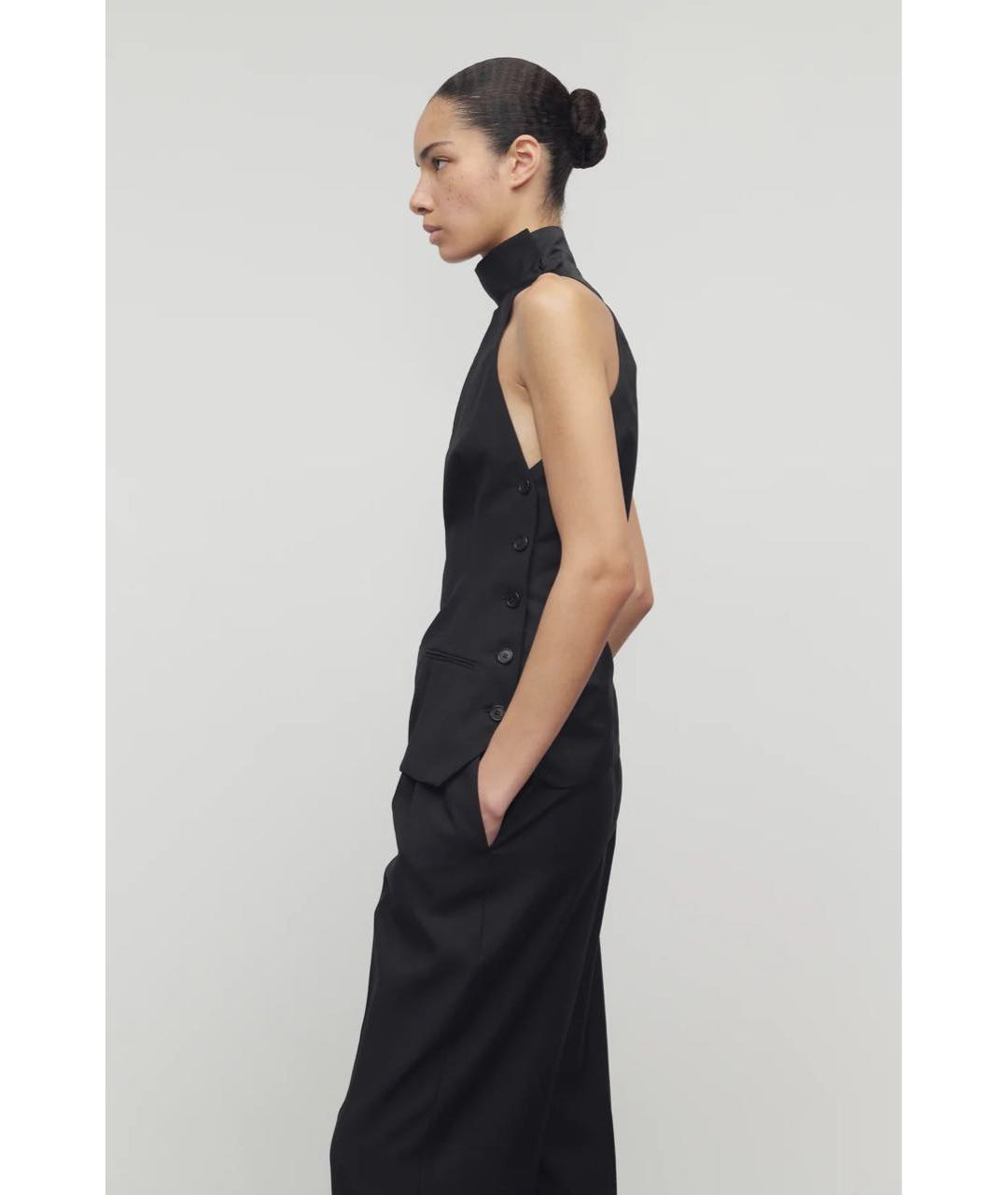 THE ROW Черный шерстяной жилет, фото 5