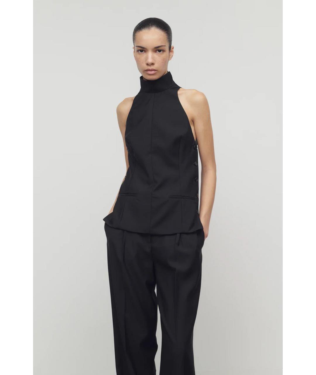 THE ROW Черный шерстяной жилет, фото 6