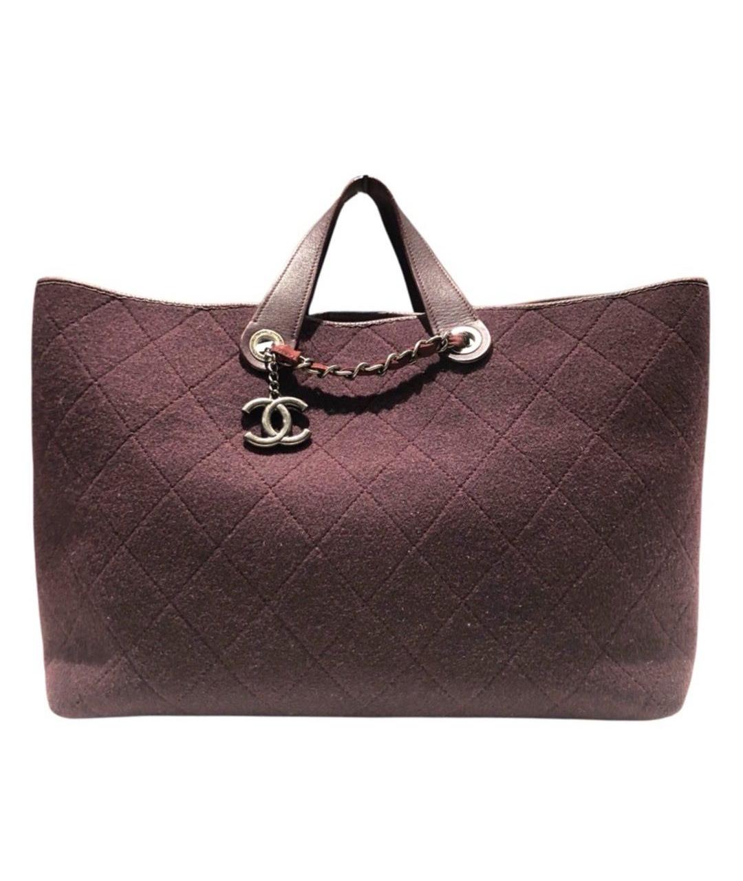 CHANEL Бордовая сумка тоут, фото 1