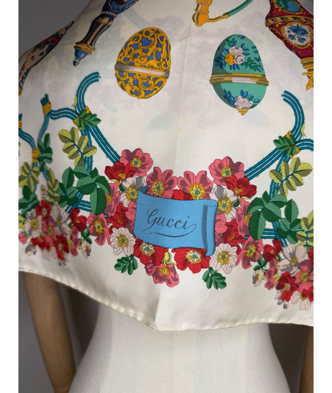 GUCCI Мульти шелковый платок, фото 2