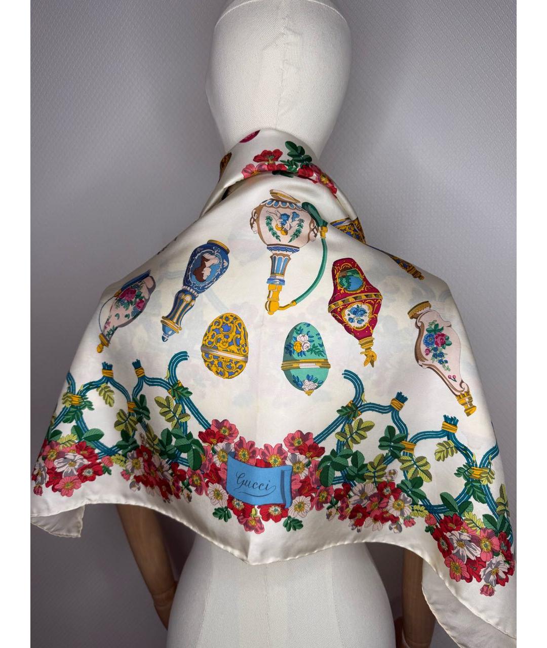 GUCCI Мульти шелковый платок, фото 8