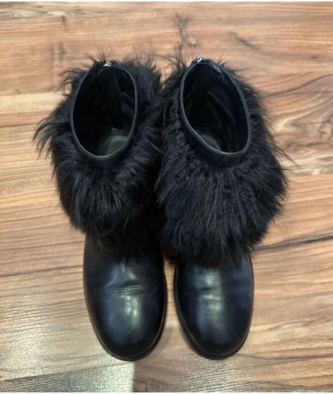 CHANEL Черные кожаные полусапоги, фото 2