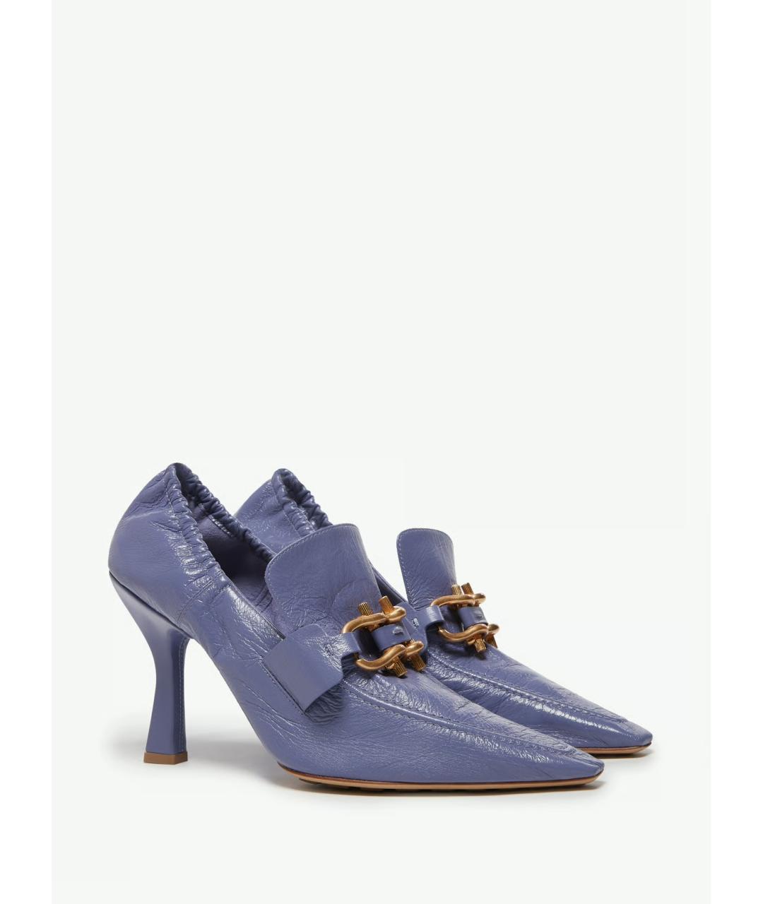BOTTEGA VENETA Фиолетовые кожаные туфли, фото 2
