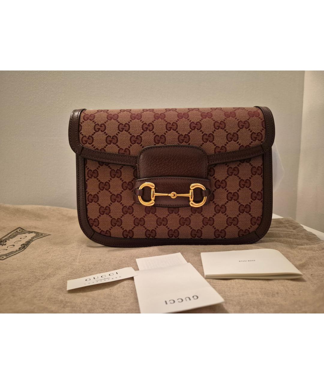 GUCCI Красная кожаная поясная сумка, фото 3