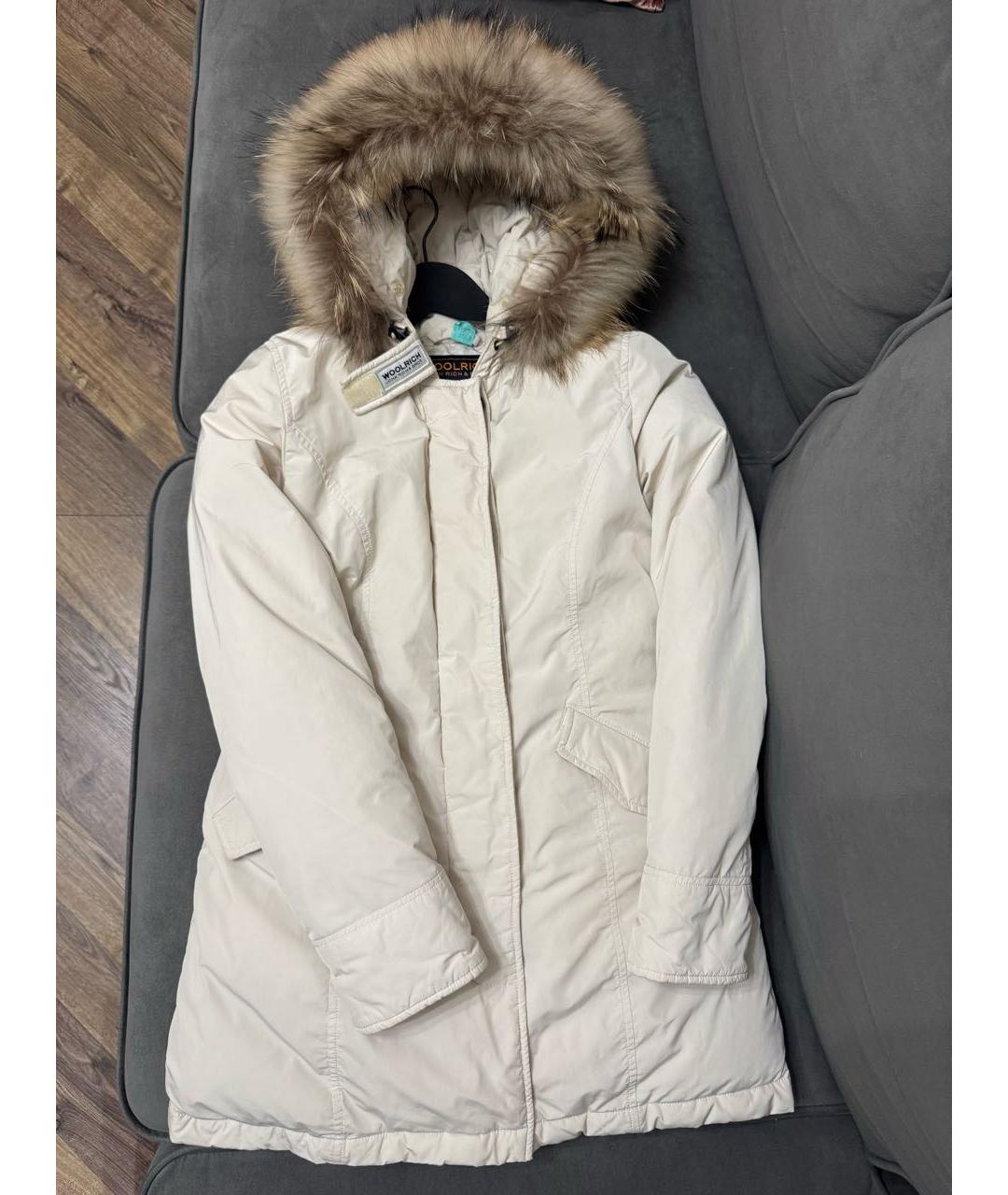 WOOLRICH Бежевая полиэстеровая парка, фото 7