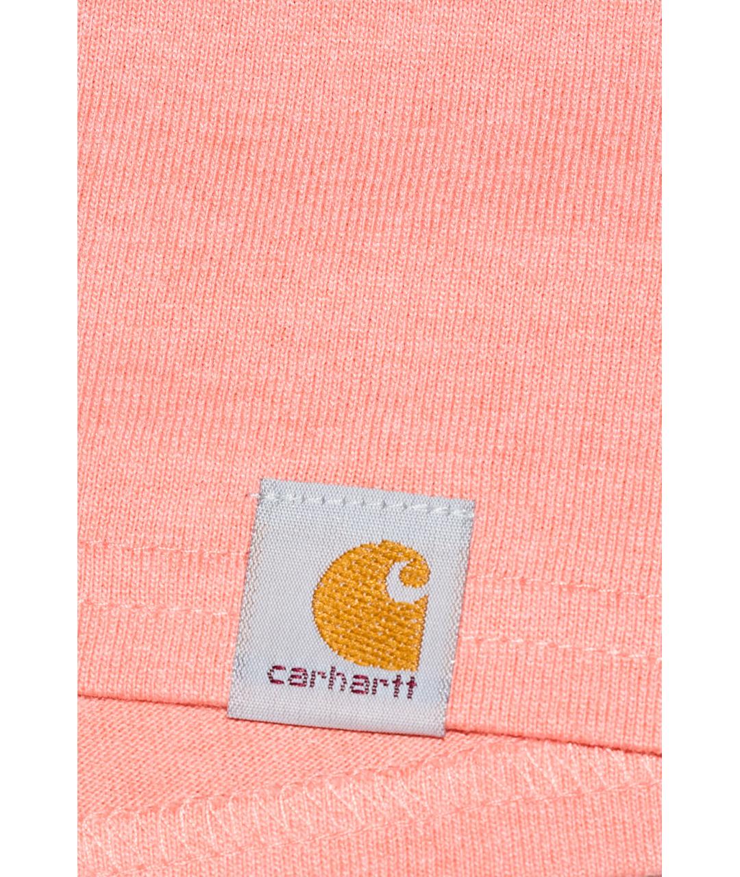 CARHARTT Коралловая хлопковая футболка, фото 4