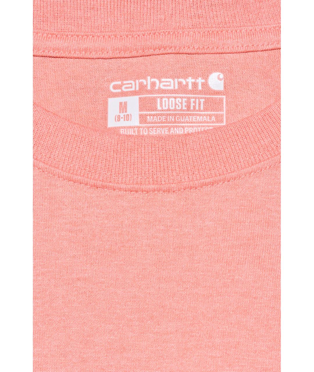 CARHARTT Коралловая хлопковая футболка, фото 3