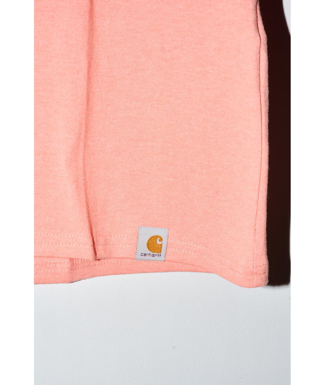 CARHARTT Коралловая хлопковая футболка, фото 6