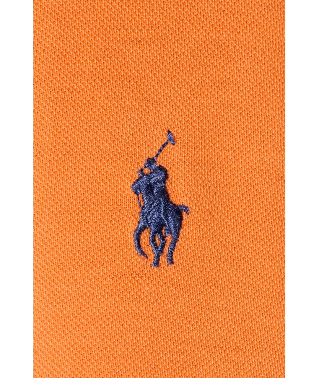 RALPH LAUREN Оранжевая хлопковая классическая рубашка, фото 5