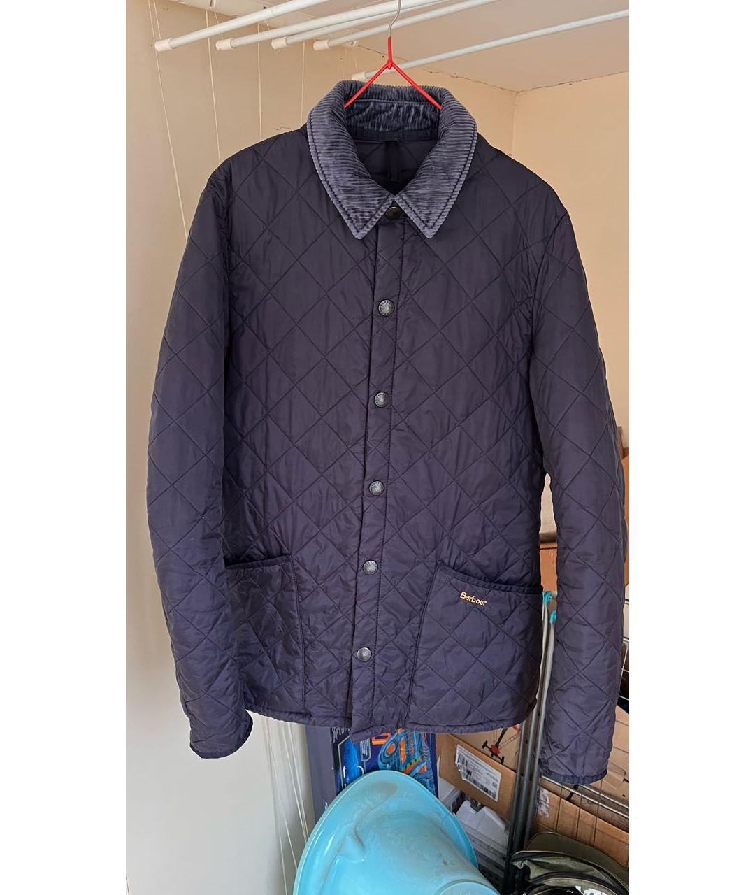 BARBOUR Темно-синяя полиамидовая куртка, фото 8
