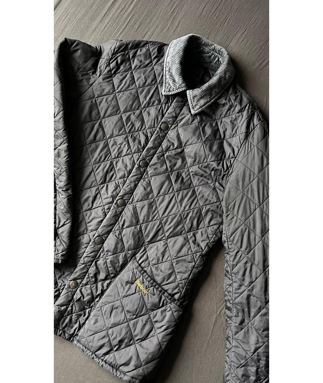BARBOUR Темно-синяя полиамидовая куртка, фото 5