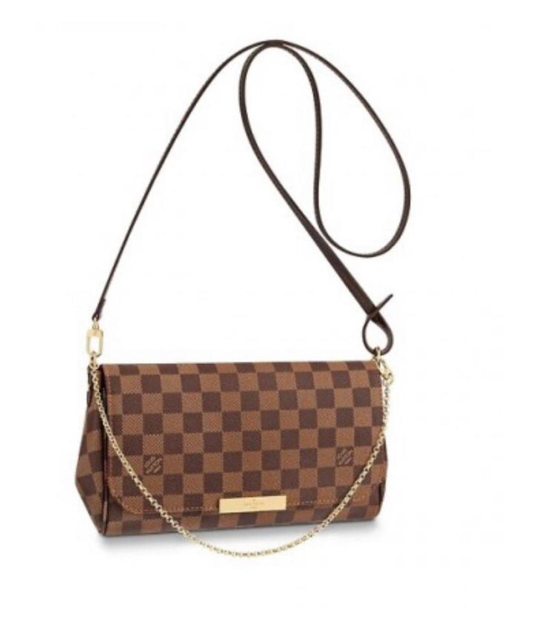 LOUIS VUITTON Коричневая сумка через плечо, фото 9