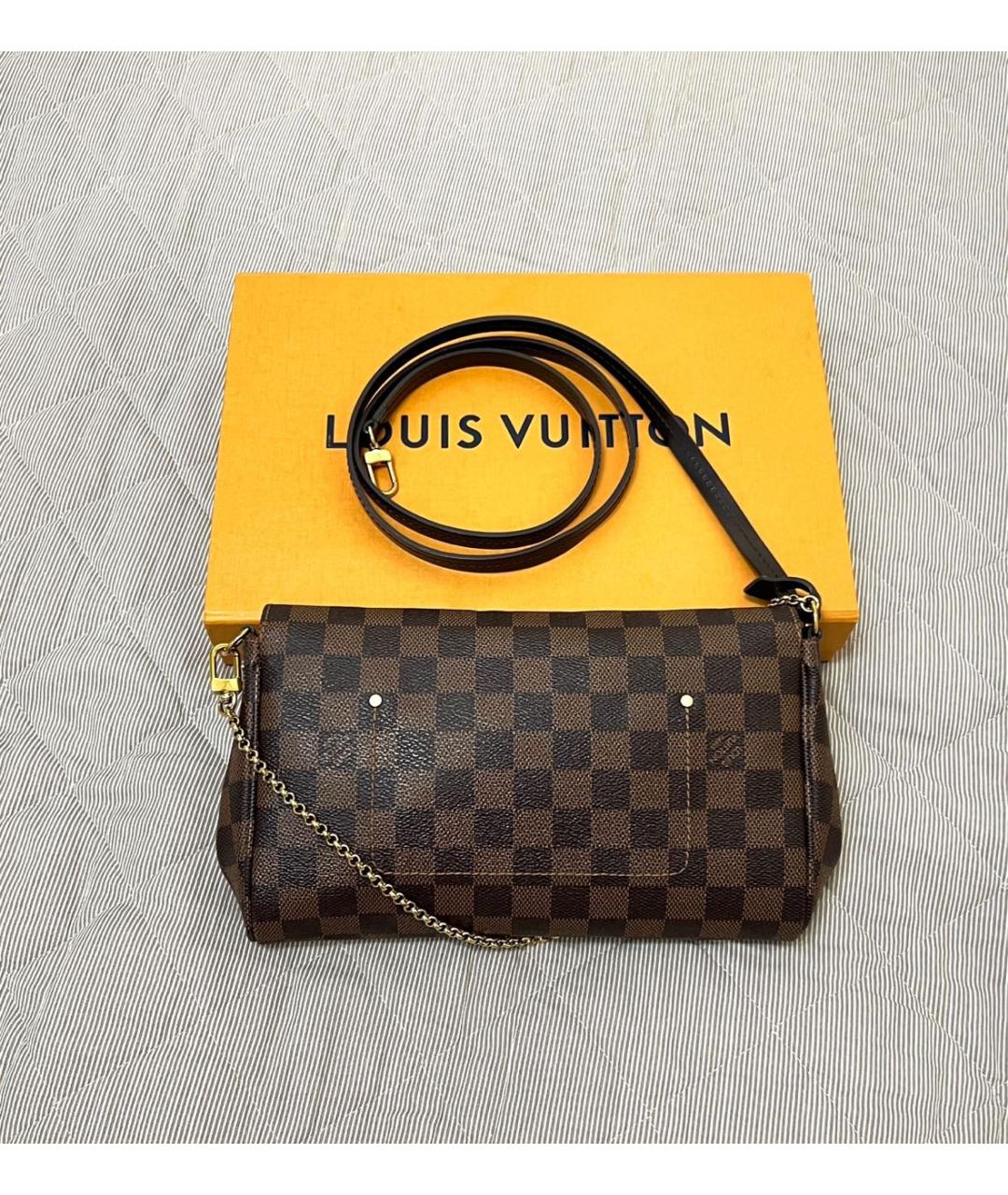 LOUIS VUITTON Коричневая сумка через плечо, фото 3