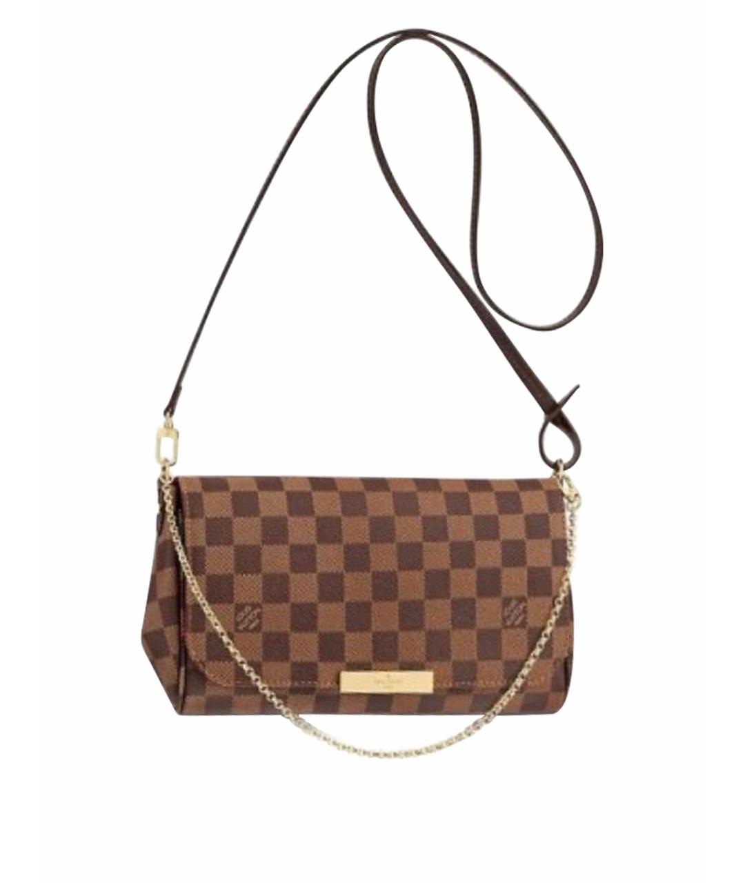 LOUIS VUITTON Коричневая сумка через плечо, фото 1