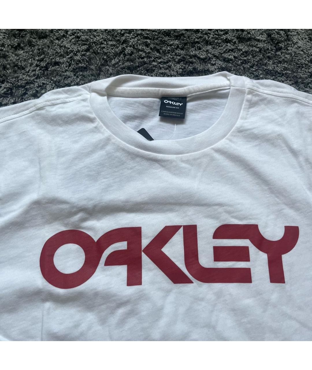 OAKLEY Белая хлопковая футболка, фото 2