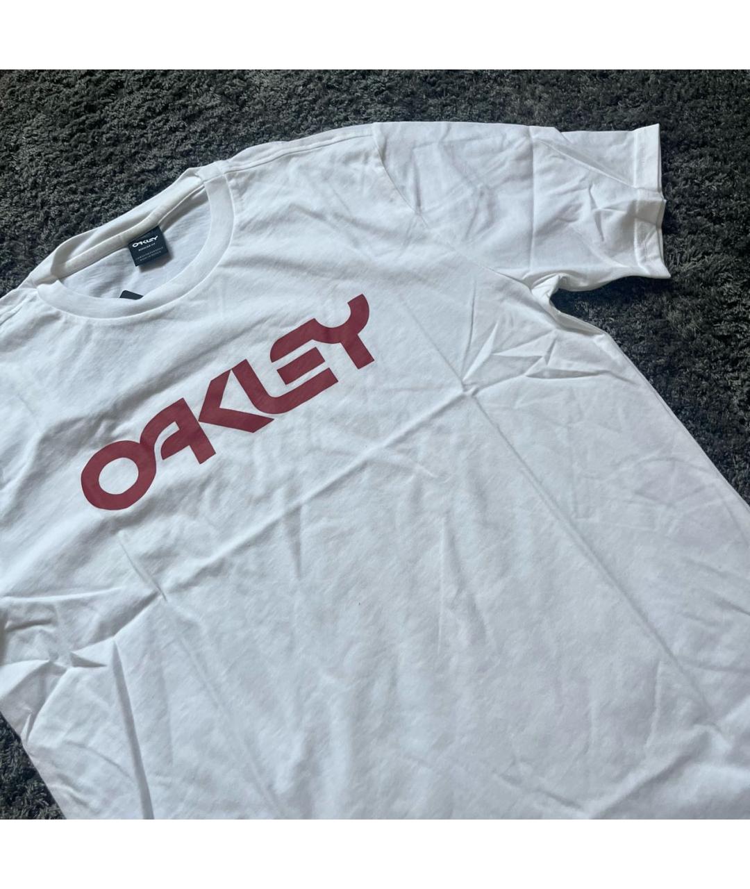 OAKLEY Белая хлопковая футболка, фото 3