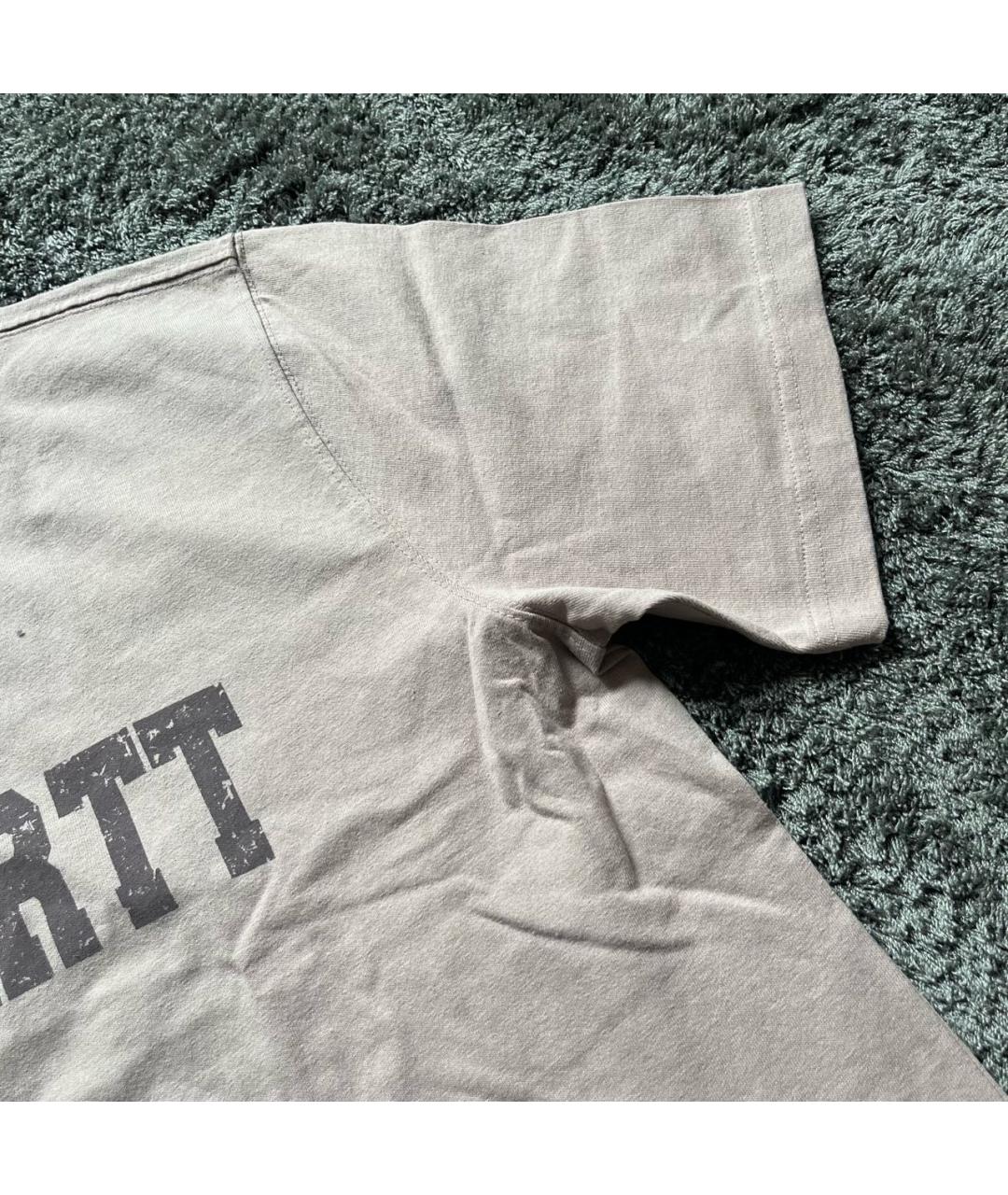 CARHARTT Серая хлопковая футболка, фото 4