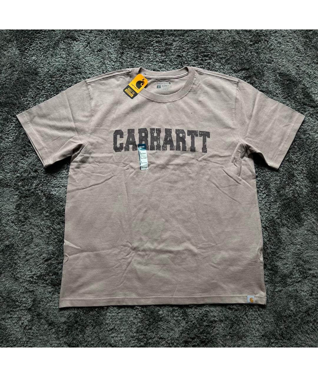 CARHARTT Серая хлопковая футболка, фото 6