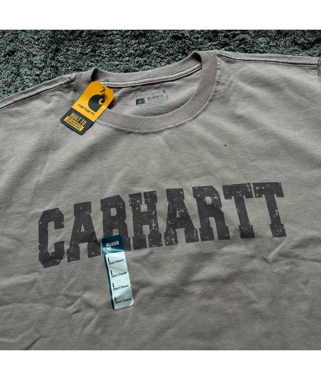 CARHARTT Серая хлопковая футболка, фото 2