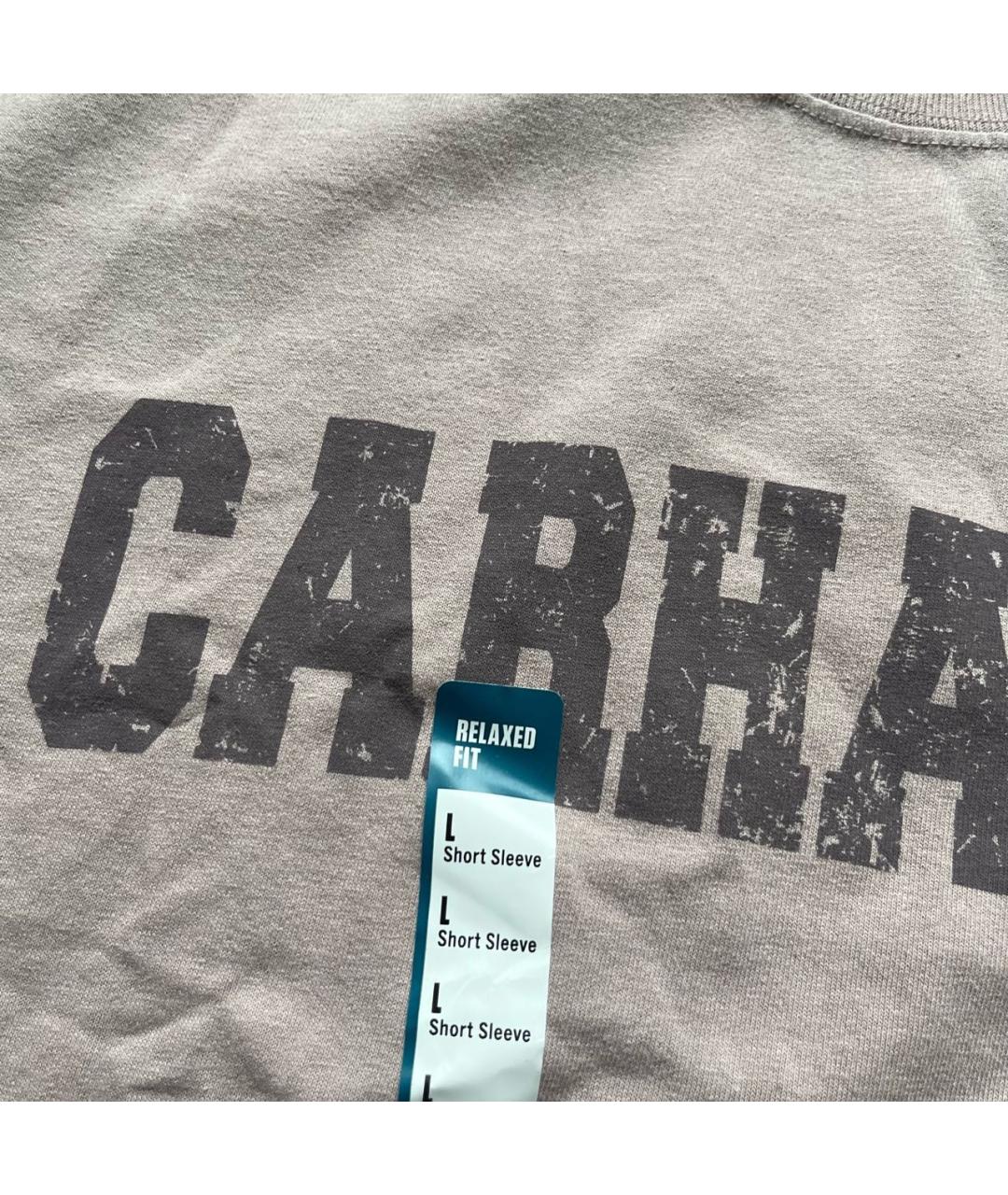 CARHARTT Серая хлопковая футболка, фото 3