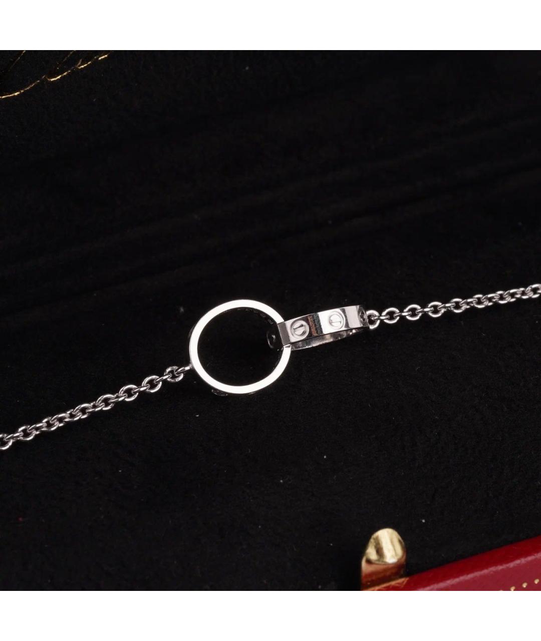 CARTIER Серебрянный браслет из белого золота, фото 5