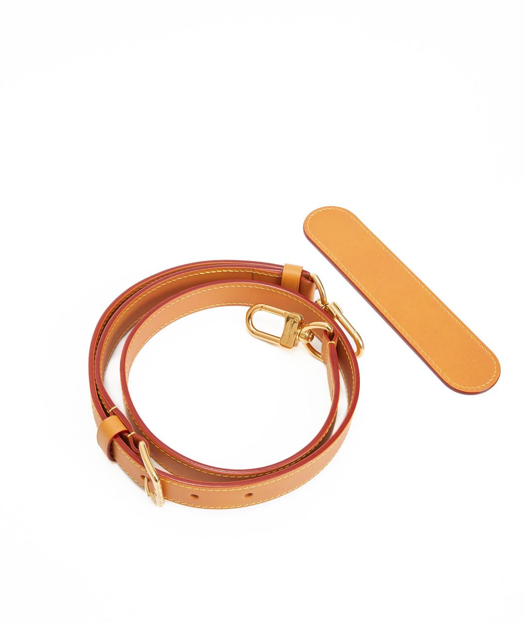 LOUIS VUITTON Коричневая кожаная сумка на плечо, фото 4