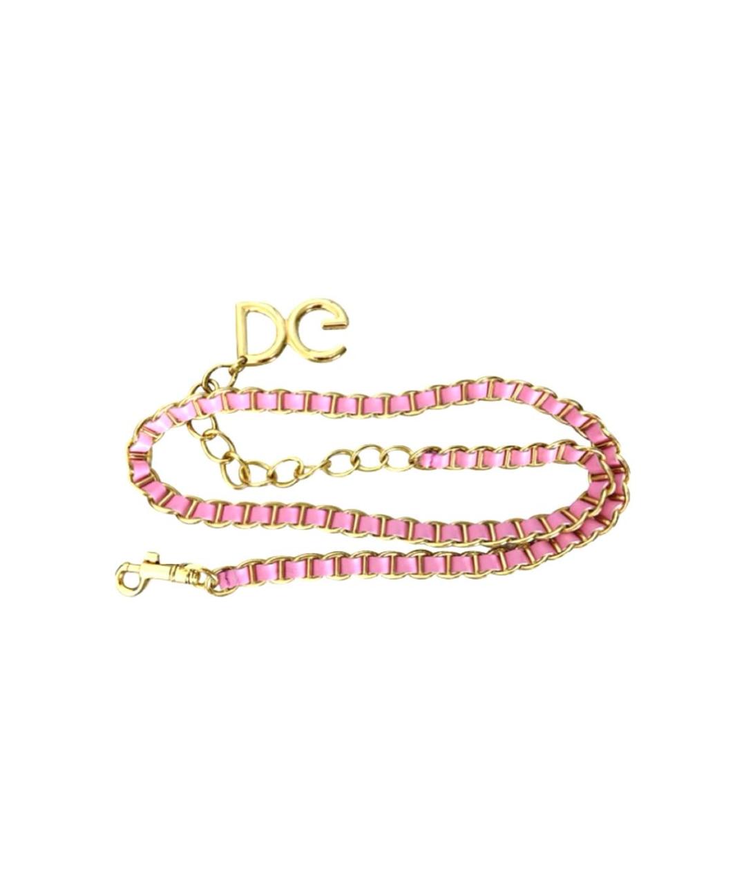 DOLCE&GABBANA Розовый ремень, фото 1