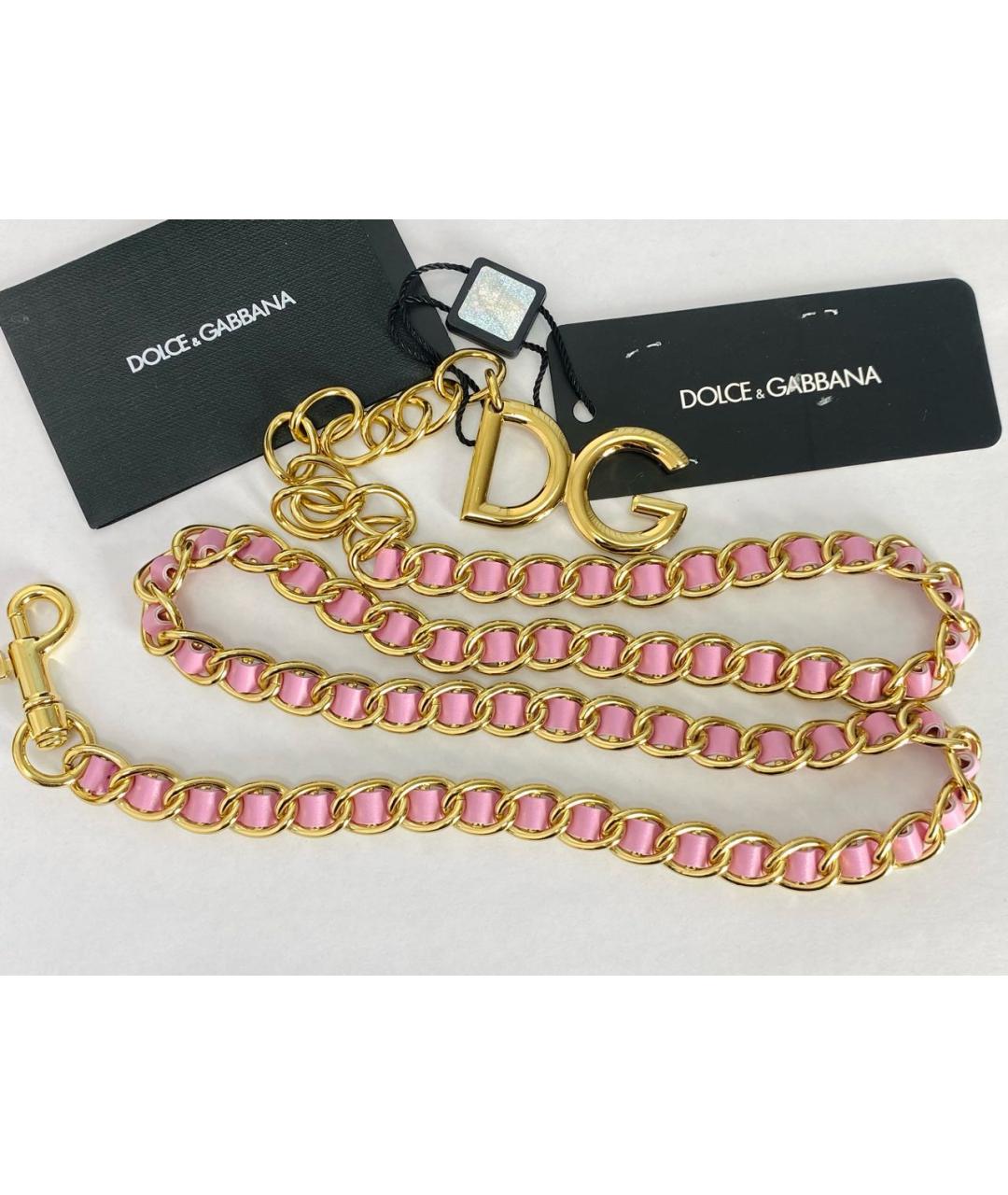 DOLCE&GABBANA Розовый ремень, фото 3