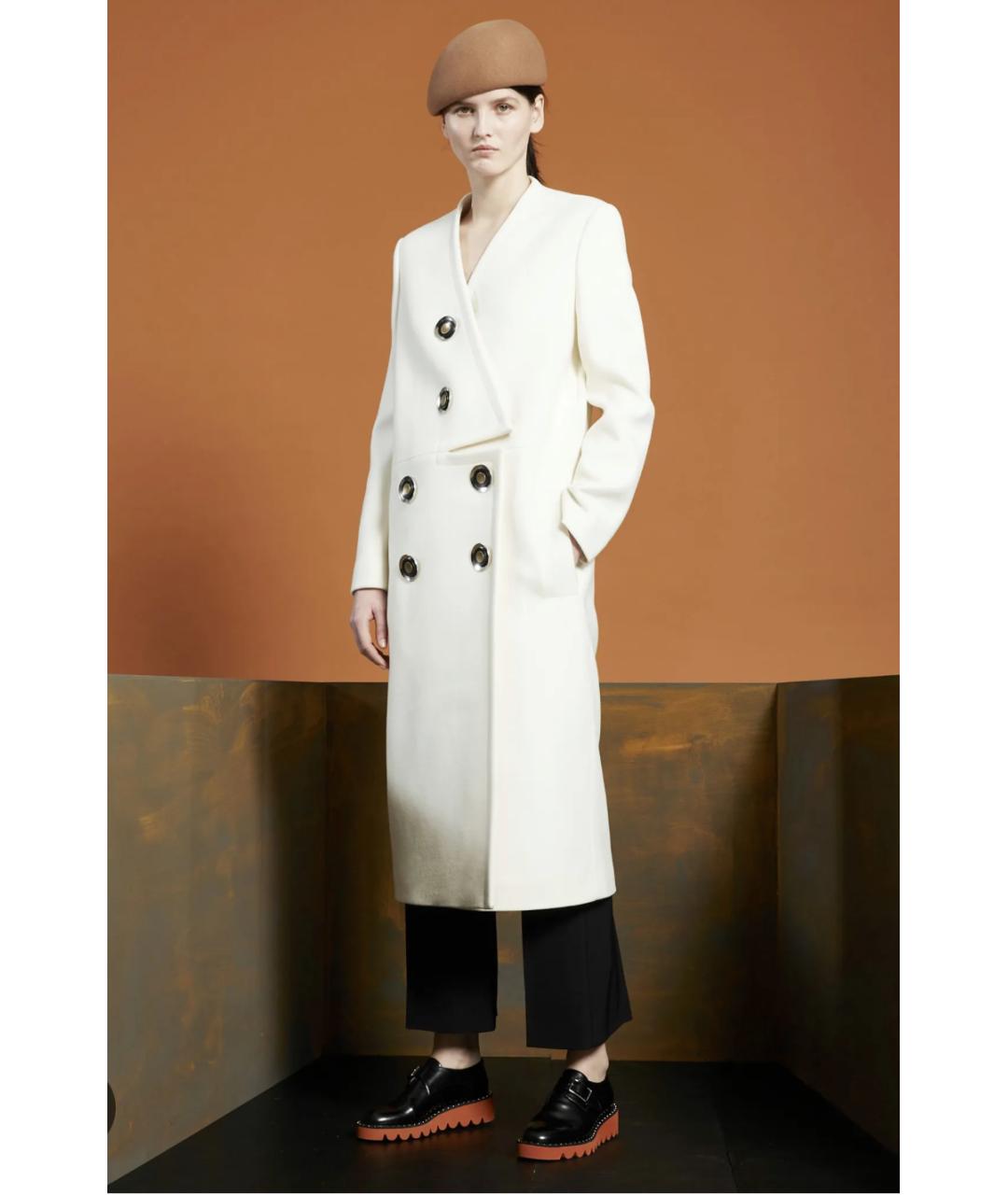 STELLA MCCARTNEY Белое шерстяное пальто, фото 2